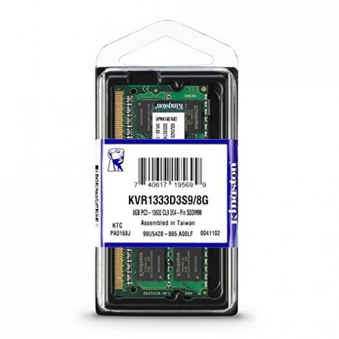 Memoria Ram Notebook 8gb DDR3 1333Mhz...