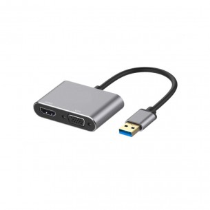 Adaptador USB 3.0 a VGA/HDMI